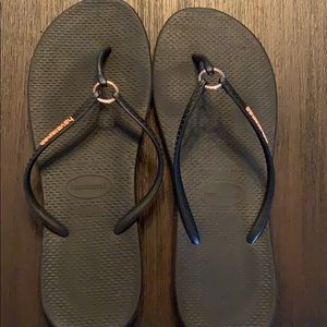 Havaianas Rose Gold Flip Flops